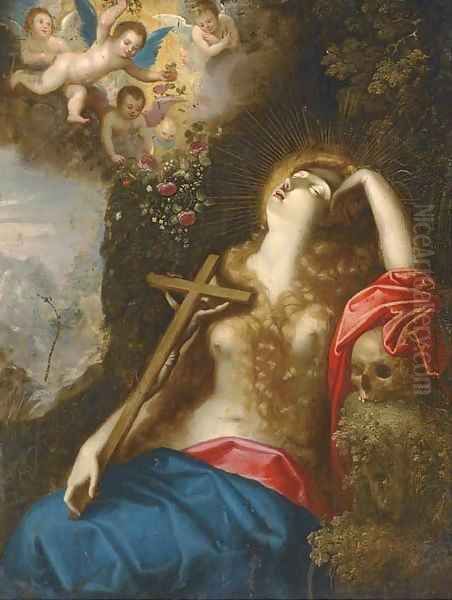 The Magdalen in Ecstacy Oil Painting by Hendrick De Clerck