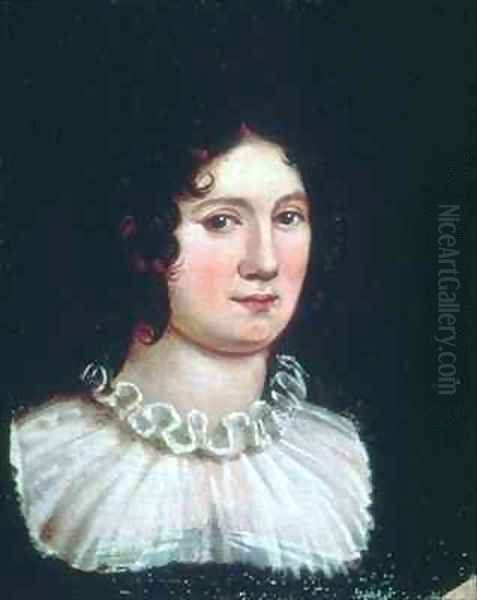 Claire Clairmont 1798-1879 Oil Painting by Amelia Curran