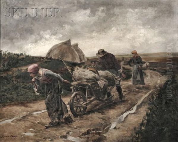 The Harvest Oil Painting by Georges Laugee