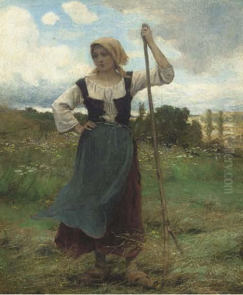 The Young Harvester Oil Painting by Georges Laugee