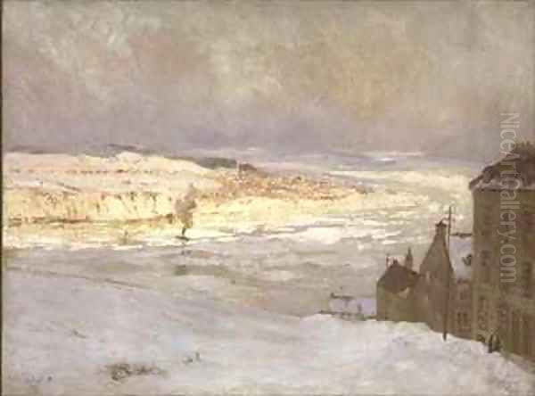 Levis from Quebec Oil Painting by Maurice Galbraith Cullen