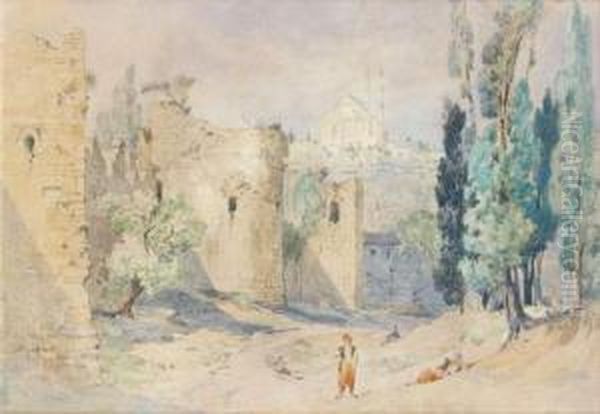 Constantinople Oil Painting by Jules Joseph Augustin Laurens