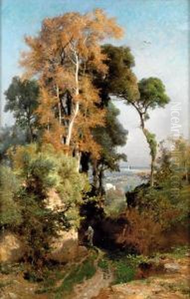 Paysage D'iran Oil Painting by Jules Joseph Augustin Laurens