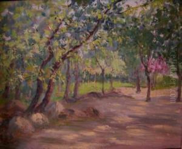 Paesaggio Boschivo Oil Painting by Nicola Laurenti