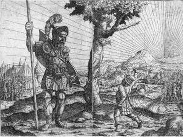 David And Goliath (holl. 2) Oil Painting by Hans Sebald Lautensack