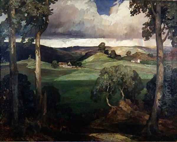 Storriths in Wharfedale Oil Painting by Rex Vicat Cole