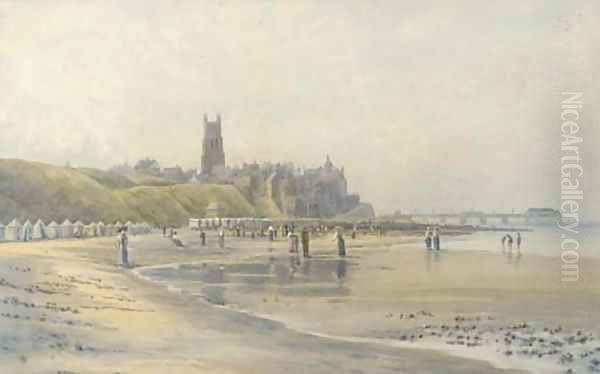 Cromer from the cliffs Oil Painting by Rex Vicat Cole