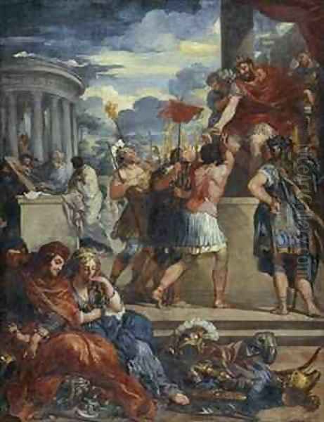 The Age of Bronze Oil Painting by Pietro Da Cortona (Barrettini)