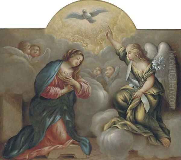 The Annunciation Oil Painting by Sebastiano Conca