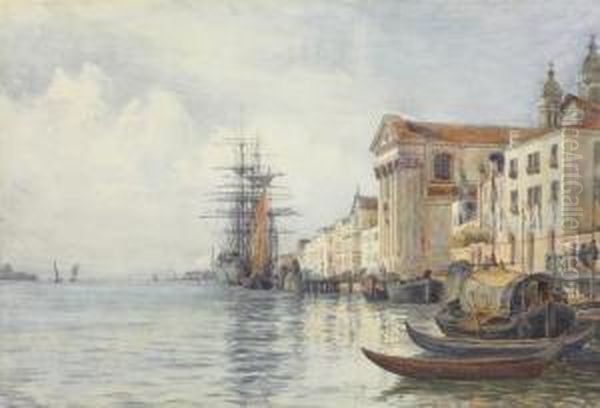 On The Guidecca, Venice Oil Painting by David Law