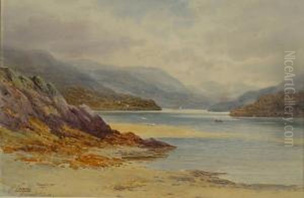 Barmouth Estuary Oil Painting by Harold Lawes