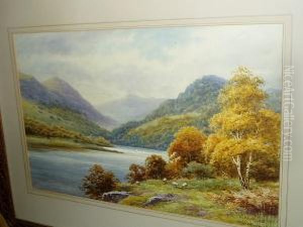 Head Of Ullswater Oil Painting by Harold Lawes