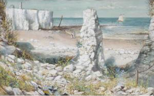 A Cove On The Shore Oil Painting by Cecil Gordon Lawson