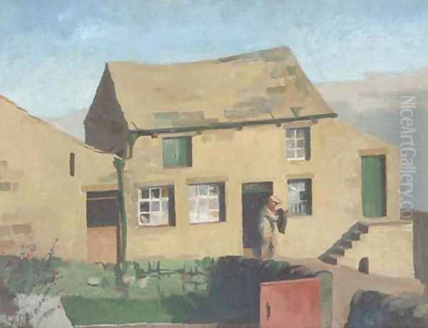 Wharfedale Farm Oil Painting by John Cooper