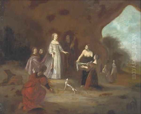 The Finding of Moses Oil Painting by Abraham van Cuylenborch