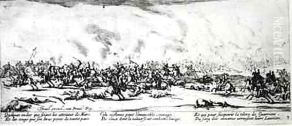 The Battle Oil Painting by Jacques Callot