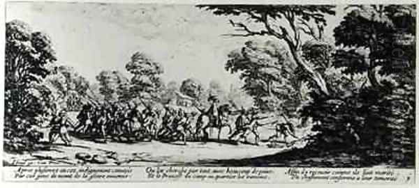 The Discovery of the Brigands Oil Painting by Jacques Callot