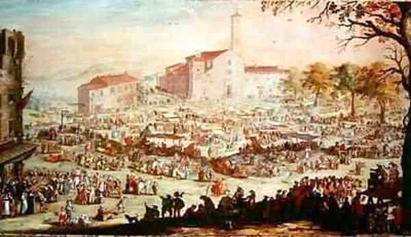 The Fair at Impruneta 2 Oil Painting by Jacques Callot