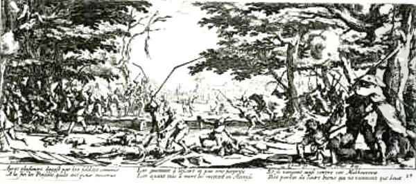 The Peasants' Revenge Oil Painting by Jacques Callot