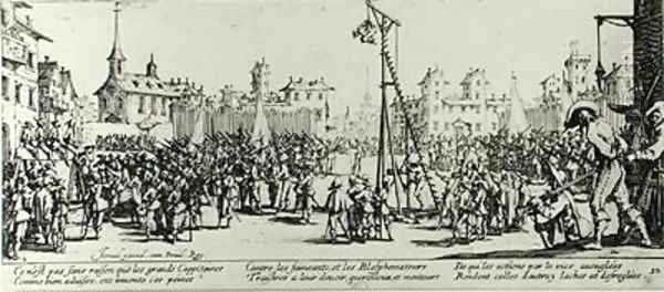 The Strappado Oil Painting by Jacques Callot