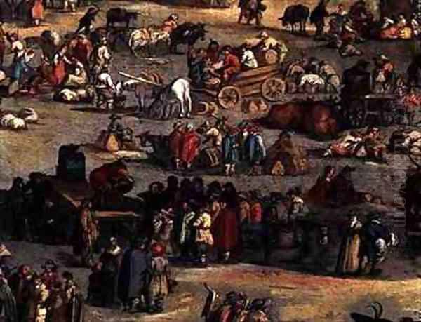 Detail of The Fair at Impruneta, Florence Oil Painting by Jacques Callot