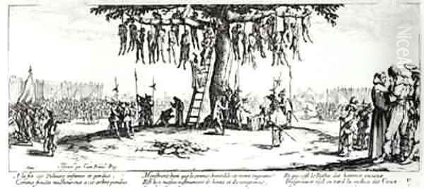 The Hanging Oil Painting by Jacques Callot