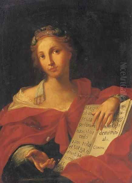 A sibyl Oil Painting by Carlo Cignani