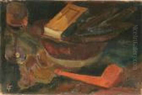 Composition Cubiste Oil Painting by Henri Le Fauconnier