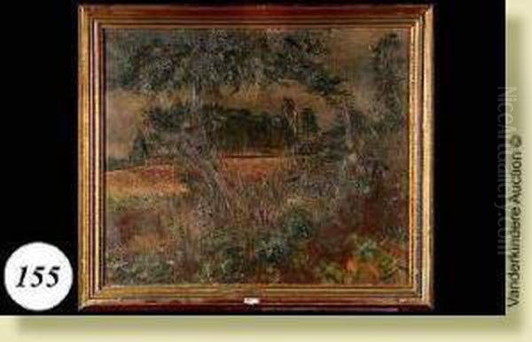 Vue De Gros-rouvres Sous La Pluie Oil Painting by Henri Le Fauconnier