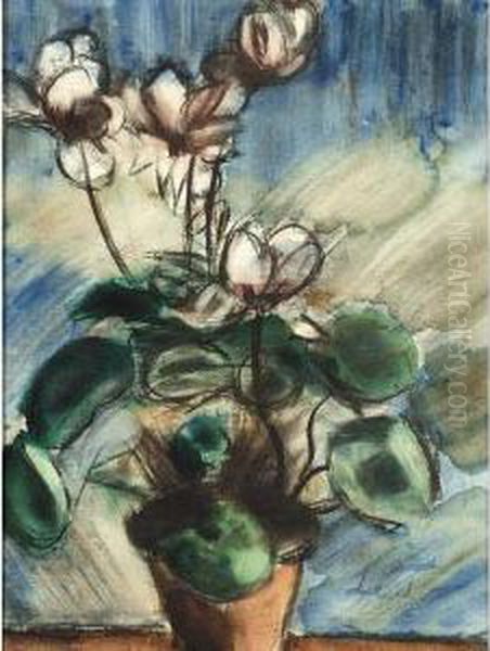 Flower Still Life Oil Painting by Henri Le Fauconnier