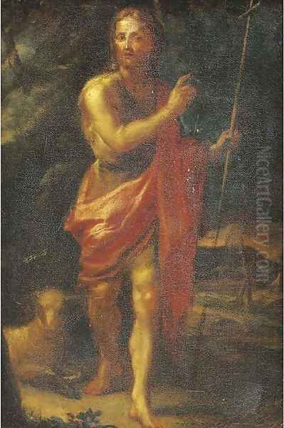 Saint John the Baptist Oil Painting by Mateo the Younger Cerezo