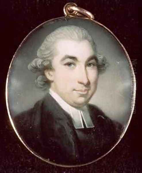 Miniature of an Unknown Clergyman Oil Painting by Richard Crosse