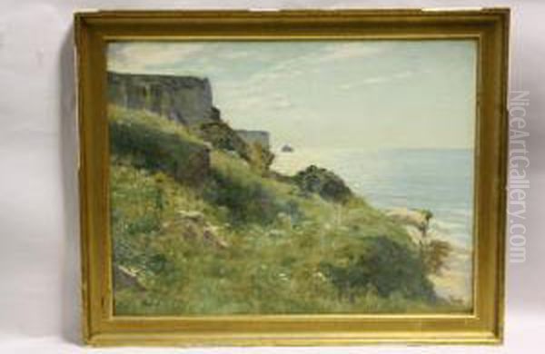 Bord De Mer Oil Painting by Louis Le Poittevin