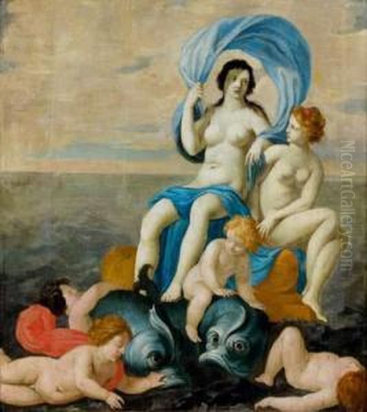 Triomphe D'amphitrite Oil Painting by Eustache Le Sueur