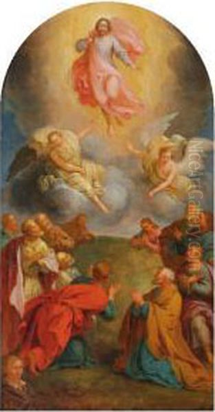 The Ascension Ofchrist Oil Painting by Eustache Le Sueur