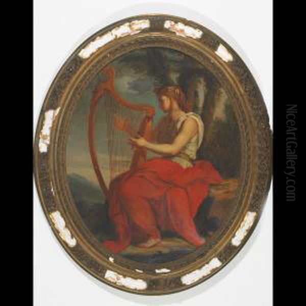 The Muse Calliope Oil Painting by Eustache Le Sueur