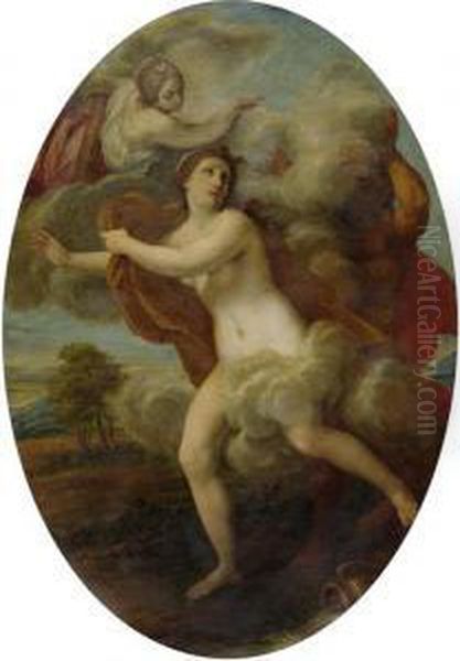 Mythologische Szene. Oil Painting by Eustache Le Sueur