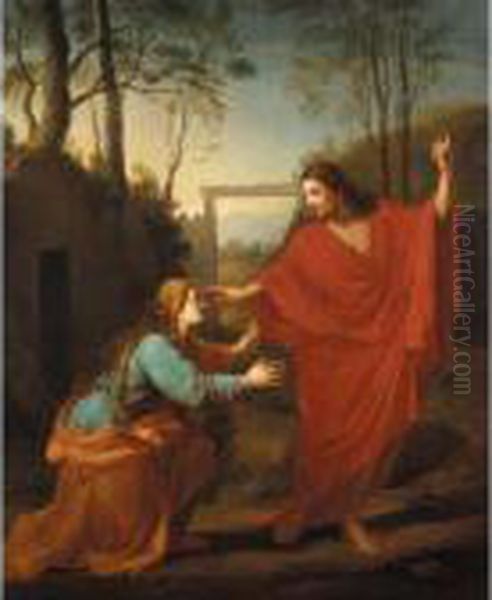 Noli Me Tangere Oil Painting by Eustache Le Sueur