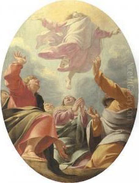 Ascension Of Christ Oil Painting by Eustache Le Sueur