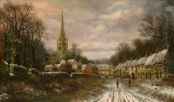 King's Sutton,northamptonshire Oil Painting by Charles Leaver