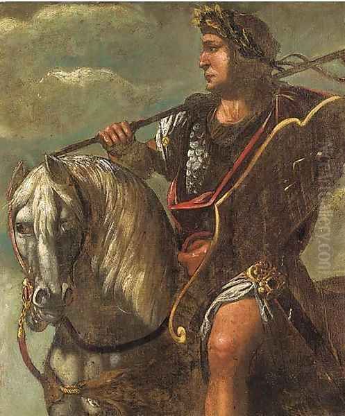 A Roman Officer Oil Painting by Francesco Del Cossa