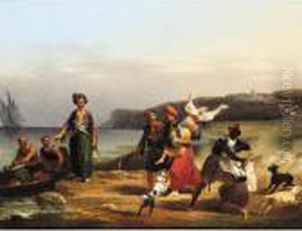 The Kidnap Oil Painting by Hippolyte Lecomte