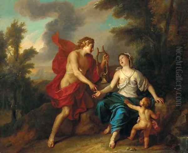 Apollo and the Cumaean Sibyl 2 Oil Painting by Noel-Nicolas Coypel