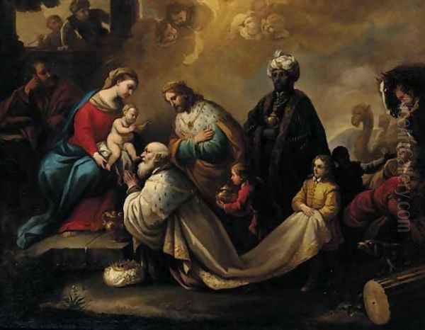 The Adoration of the Magi Oil Painting by Pietro Da Cortona (Barrettini)