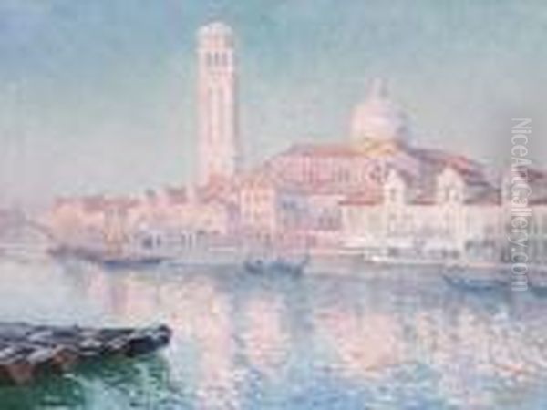 View In Murano(1914) Oil Painting by Paul Leduc