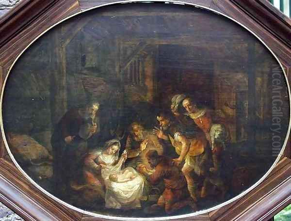 Adoration of the Shepherds Oil Painting by David Colijns