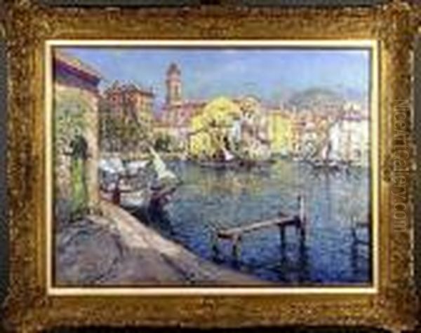 [martigues] Oil Painting by Paul Leduc