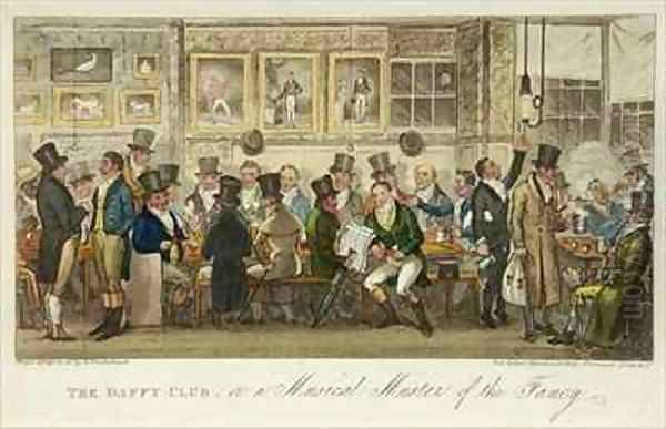 The Daffy Club or a Musical Muster of the Fancy Oil Painting by Robert Cruickshank