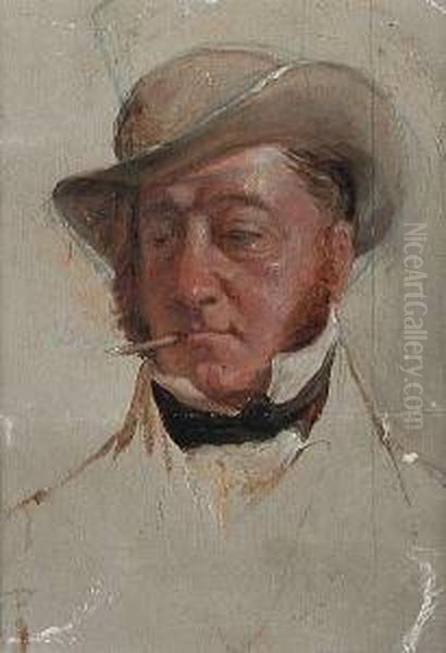 John Campbell Of Glensaddell Oil Painting by Charles Lees