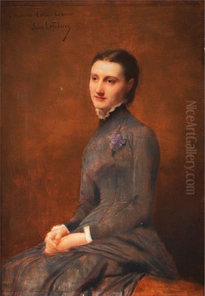 A Madame Colin-libour Oil Painting by Jules Joseph Lefebvre